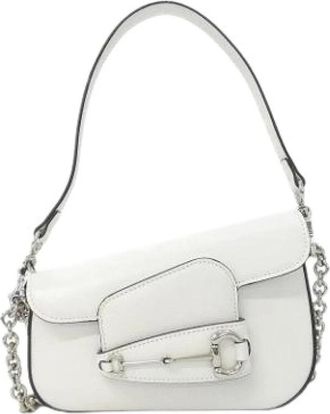 Gucci Pre-owned Shoulder Bags, female, White, Size: ONE SIZE Pre-owned Vintage Shoulder Bag