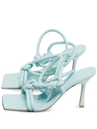 Bottega Veneta vintage calf leather knot sandals - Blue