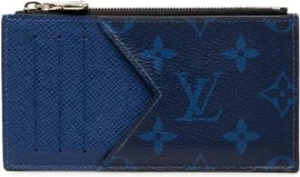 Louis Vuitton Pre-owned Card Holder - Dames - Vintage Accessoires - Blauw - ONE Size - Leer - Vintage