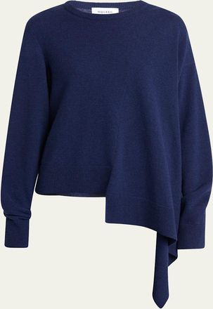 Alexander McQueen Asymmetric Hem Cashmere-Wool Sweater