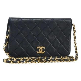 Chanel Pre-owned Cross Body Bags, female, Black, Size: ONE SIZE Pre-owned Vintage Shoulder Bag