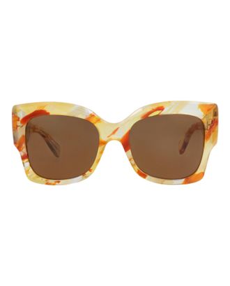 Chlo&eacute; Square-Frame Recycled Acetate Sunglasses