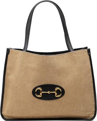 Gucci Pre-owned Gucci Medium Canvas Horsebit 1955 Tote Ladies CJX9CU2ZF7PY5A1F