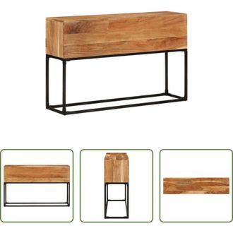 vidaXL Tavolo consolle industriale - Tavolo Consolle 120x30x75 cm in Legno Massello di Acacia