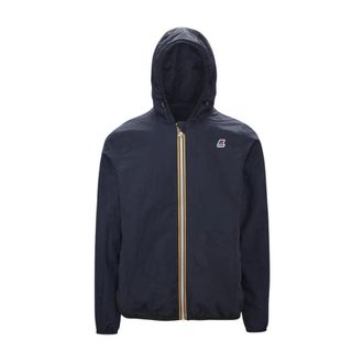 K-Way Jacques Double WAX Enzyme Look - Heren - Zomerjassen - Blauw - 3XL - Nylon - Jassen