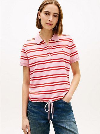 Tommy Hilfiger 1985 Regular Fit Tie Front Polo Shirt