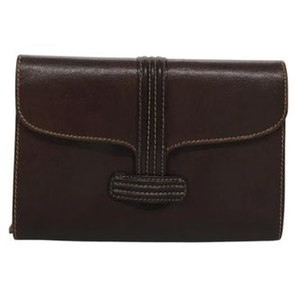 Bally Tweedehands leren schoudertassen - Dames - Pre-owned - Bruin - Maat: ONE Size Leer