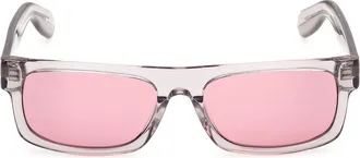 adidas Rectangular Sunglasses in Grey/Other/Violet at Nordstrom Rack