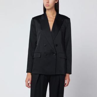 SIMKHAI Schwarze zweireihige Simkhai-Jacke