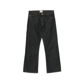 GCDS Wide Jeans, male, Black, Size: W32 Wide Jeans