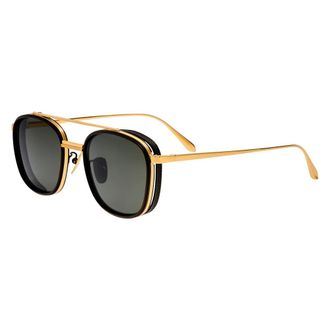 Linda Farrow Sunglasses, unisex, Yellow, Size: 49 MM LFL