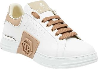 Philipp Plein Platte Schoenen - Heren - Sneakers - Wit - 44 EU - Leer - Schoenen