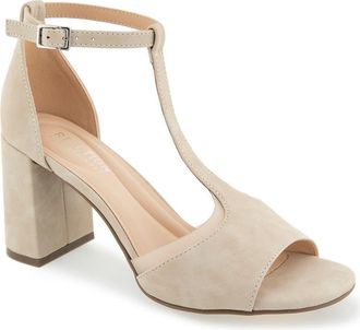 Kenneth Cole Reaction Lady T-Strap Sandal in Light Taupe at Nordstrom Rack, Size 6.5