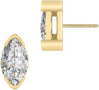 Rachel Glauber 14K Plated Cz Studs