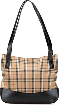 Burberry 20th Century Haymarket Check Canvas tote bag - Brown