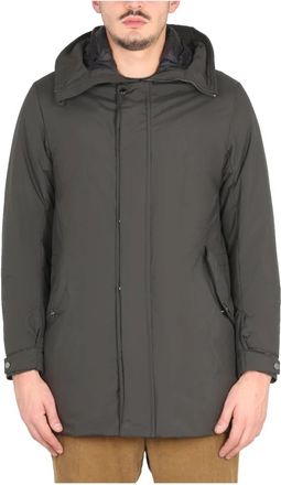 Moorer Alibrando Parka - Heren - Parka Jassen - Grijs - XL - Leer - Jassen