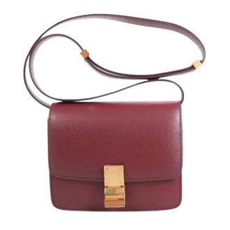Celine Pre-owned Cross Body Bags, female, Red, Size: ONE SIZE Pre-owned Classic Box Small Shoulder Bag