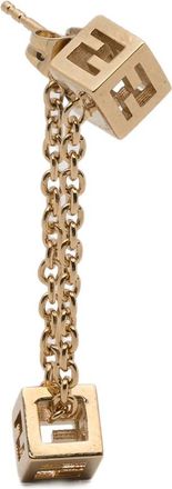 Fendi FF-logo Cube Drop Earrings