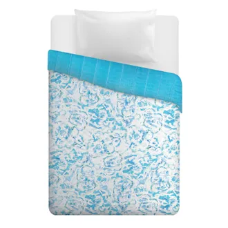 KASANOVA Trapuntino 1 piazza e mezza fiori azzurri