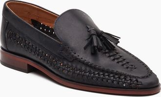 base Mens Base London Bracken Loafer Leather Mens Navy Loafers - Size: 11
