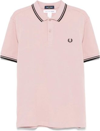 Comme Des Gar&ccedil;ons Polo Shirt met Streepdetails - Heren - Polos - Roze - M - Katoen - Tops