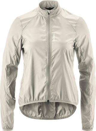 Gonso Fahrradjacke GONSO Road Jacket Wind W, Damen, Gr. 40, grau (hellgrau), 100% Polyester, Rundhals, Jacken Fahrradjacke, Damen Radjacke, atmungsaktive Re