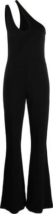 Pinko cut-out flared-leg jumpsuit - women - Polyamide/Viscose/Spandex/Elastane - M - Black