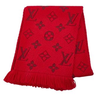 Louis Vuitton Pre-owned Scarves, female, Red, Size: ONE SIZE Pre-owned Vintage Wool Scarf
