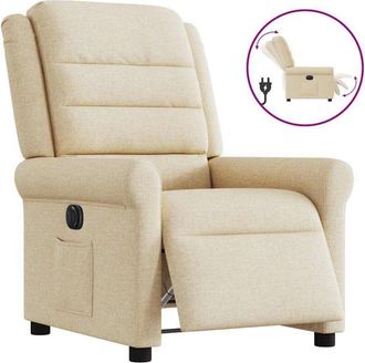 vidaXL Vidaxl - Sill&oacute;n Reclinable El&eacute;ctrico De Tela Crema