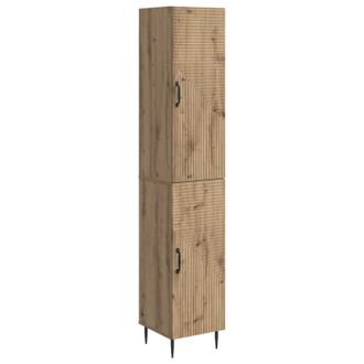 vidaXL Juego De Armarios 2 Uds. Roble Artisan Madera De Ingenier&iacute;a Vidaxl