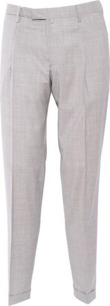 BRIGLIA 1949 Slim-fit Broeken - Heren - Slim Fit Broeken - Grijs - 2XL - Leer - Broeken