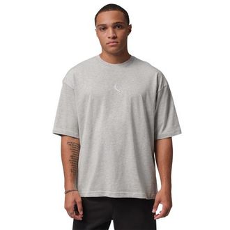 Nike Jordan Mens Brooklyn Oversized T-Shirt - - Heather Grey / Black Size XXL