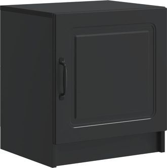 vidaXL Armario De Noche Negro 43 X 34,5 X 47 Cm Madera De Ingenier&iacute;a Vidaxl