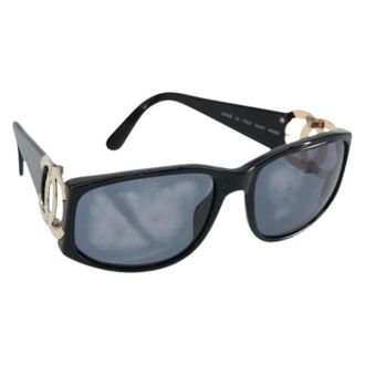 Chanel Pre-owned Accessories, female, Black, Size: ONE SIZE Pre-owned Vintage Sunglasses