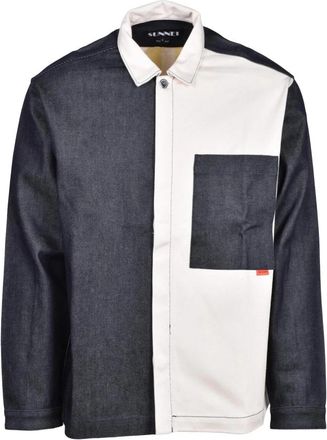 Sunnei overhemd - Heren - Casual Overhemden - Blauw - S - Katoen - Overhemden