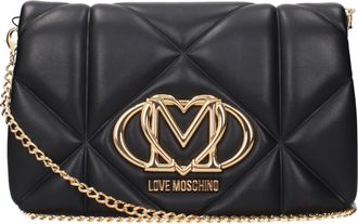 Love Moschino Ik hou van Moschino Damess Zwarte pochette van polyurethaan
