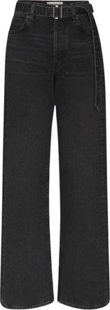 Frame Denim Jeans, Dames, Zwart, W24, Katoen, The Loose
