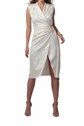 Jay Godfrey Gino Belted Midi Dress In White