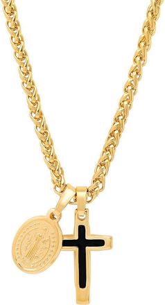 Steeltime Mens Lady Guadalupe Pendant Necklace in Gold at Nordstrom Rack