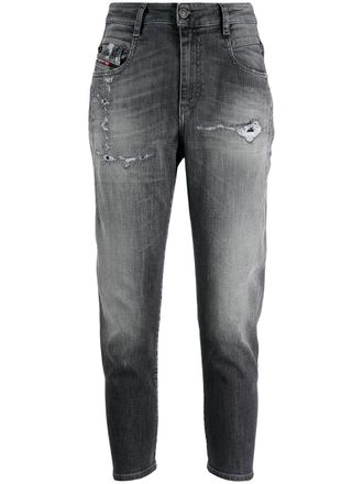 Diesel Jeans crop boyfriend - Grigio