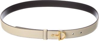 Gucci Half Horsebit Thin Leather Buckle Belt