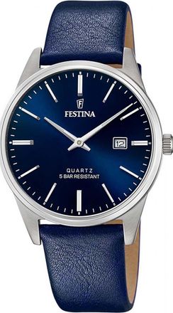 Festina F20512-3 Mens Classic Watch - Silver - One Size