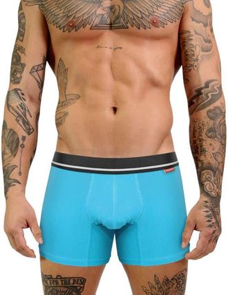 Mosmann Mens Ultra-Soft Boxers in Light Blue at Nordstrom, Size Medium Au