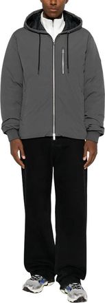 Moose Knuckles Northdale Hoodie - Heren - Zomerjassen - Grijs - S - Nylon - Jassen