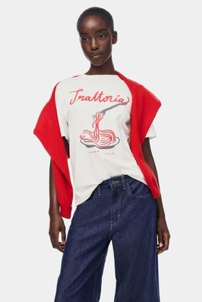 H&M Printed t-shirt in White/trattoria at Nordstrom, Size X-Small