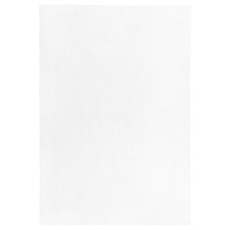 Beliani Beliani - Moderna Alfombra De Pelo Largo Blanca 140 X 200 Cm Rectangular Demre