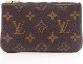 Louis Vuitton Brown Monogram Coated Canvas Pochette (Pre-Owned)