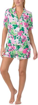 Sanctuary Floral Boxer Short Pajamas in Pink Prt at Nordstrom Rack, Size X-Large