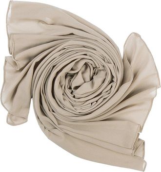 World of Shawls Elegant Chiffon Scarf Wrap Wedding Bridal Party Occasion Prom - 28 Colours (Beige)