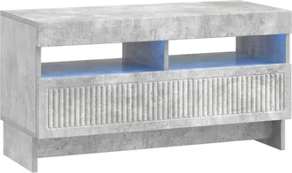 vidaXL Mueble De Tv Led Gris Hormig&oacute;n Madera De Ingenier&iacute;a Vidaxl